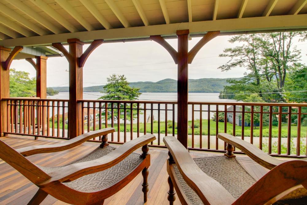 Serene Silver Bay Home on Lake George with Boat Slip